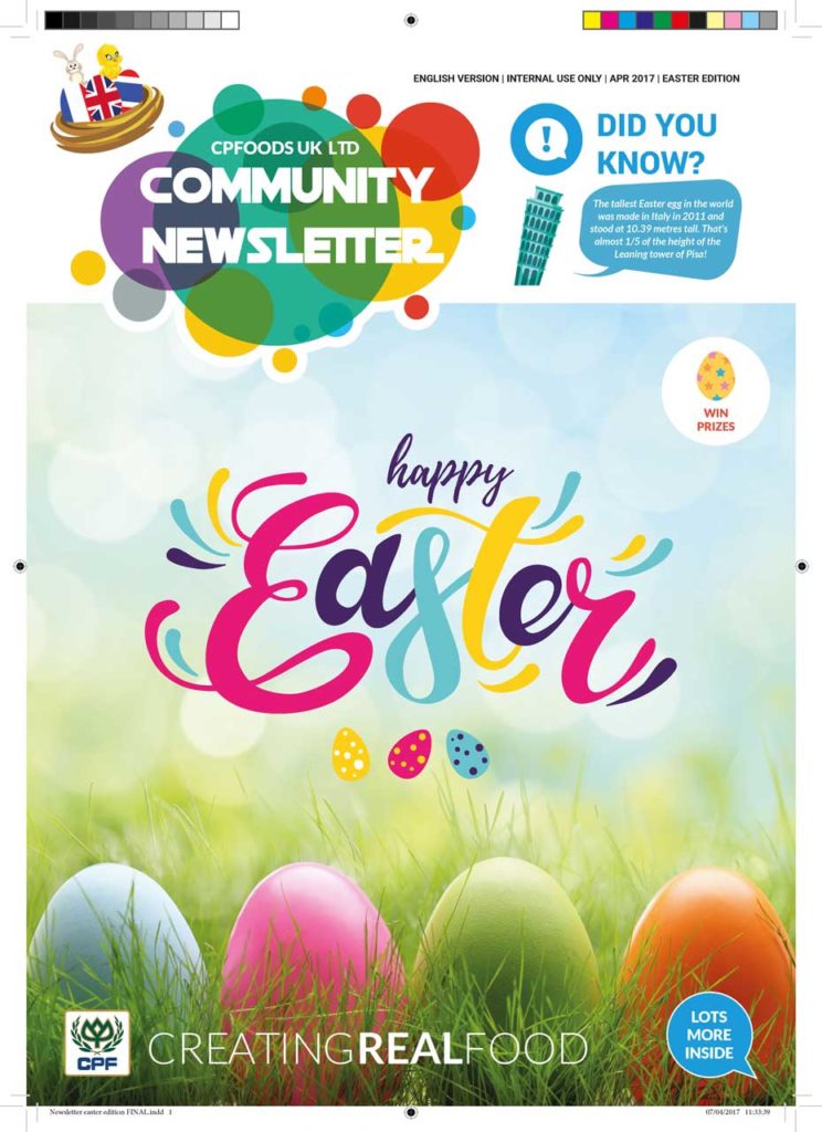 CP FOODS Easter Newsletter
