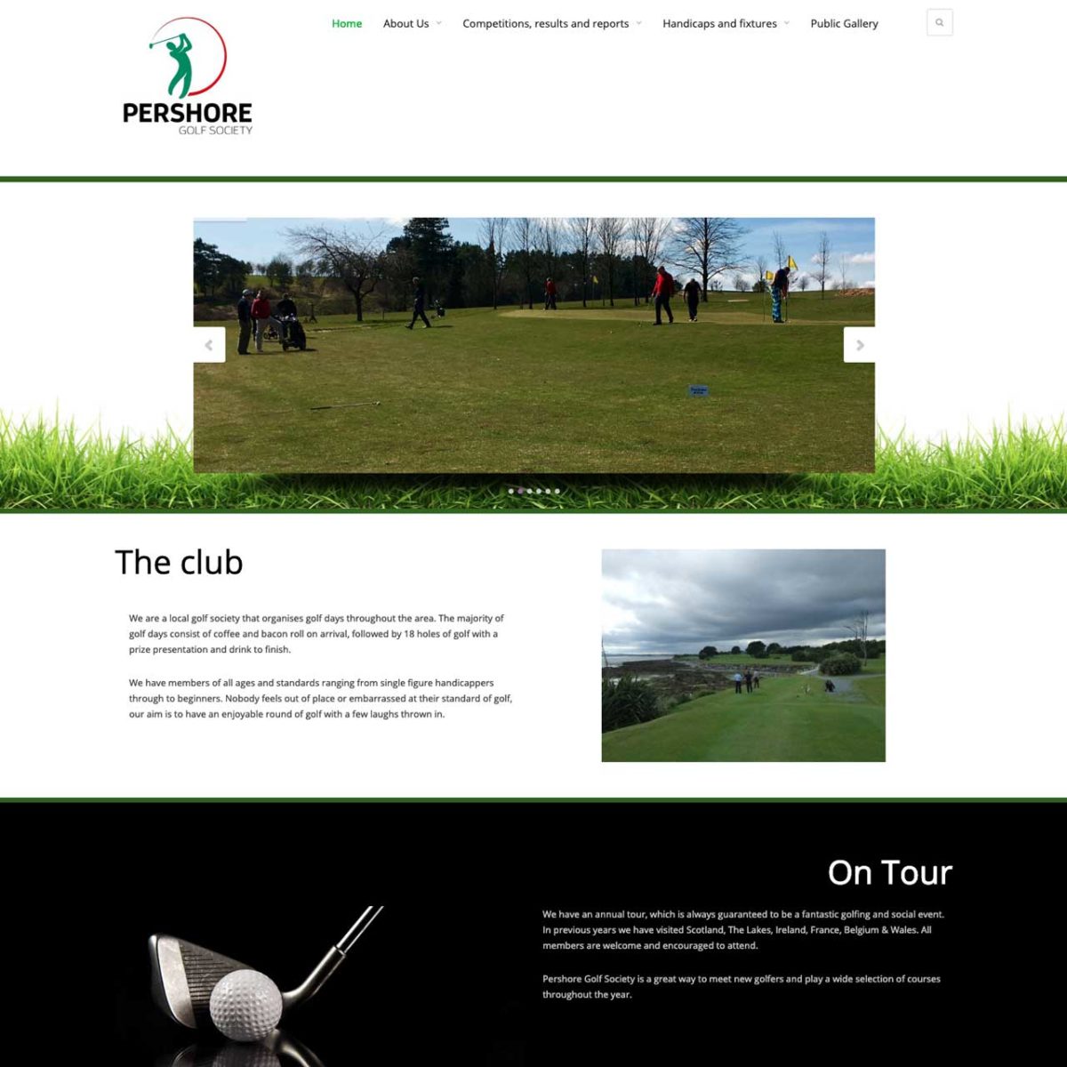 Pershore Golf Society Screenshot